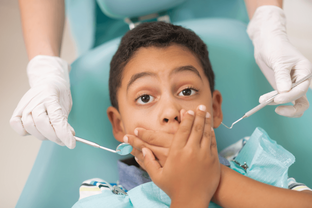 Child scared of dentist
